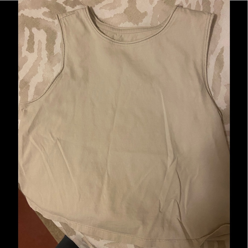 Tan crop top